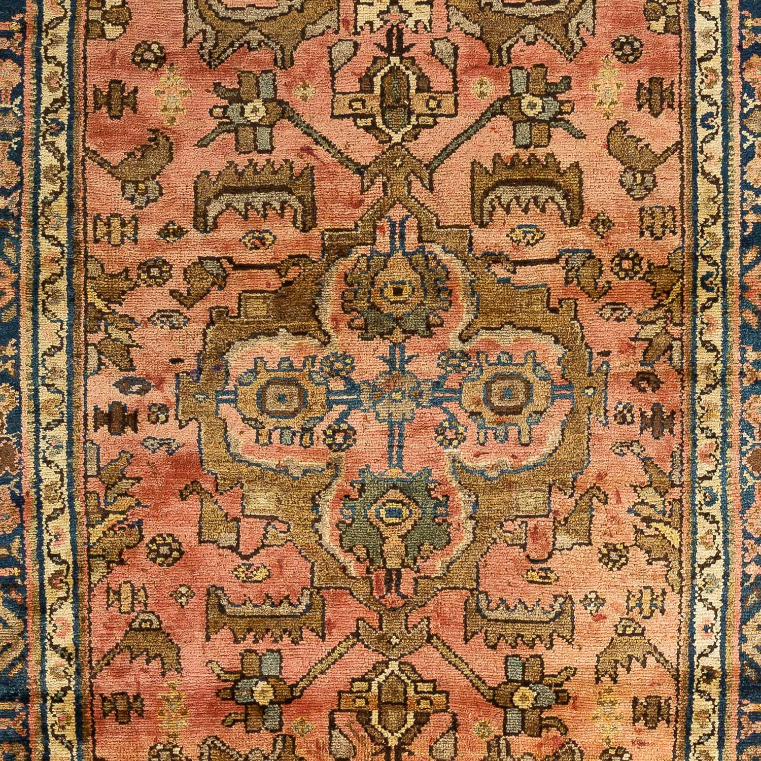 Antique Persian Lilihan Rug 6.10' x 3.8' - Image 3