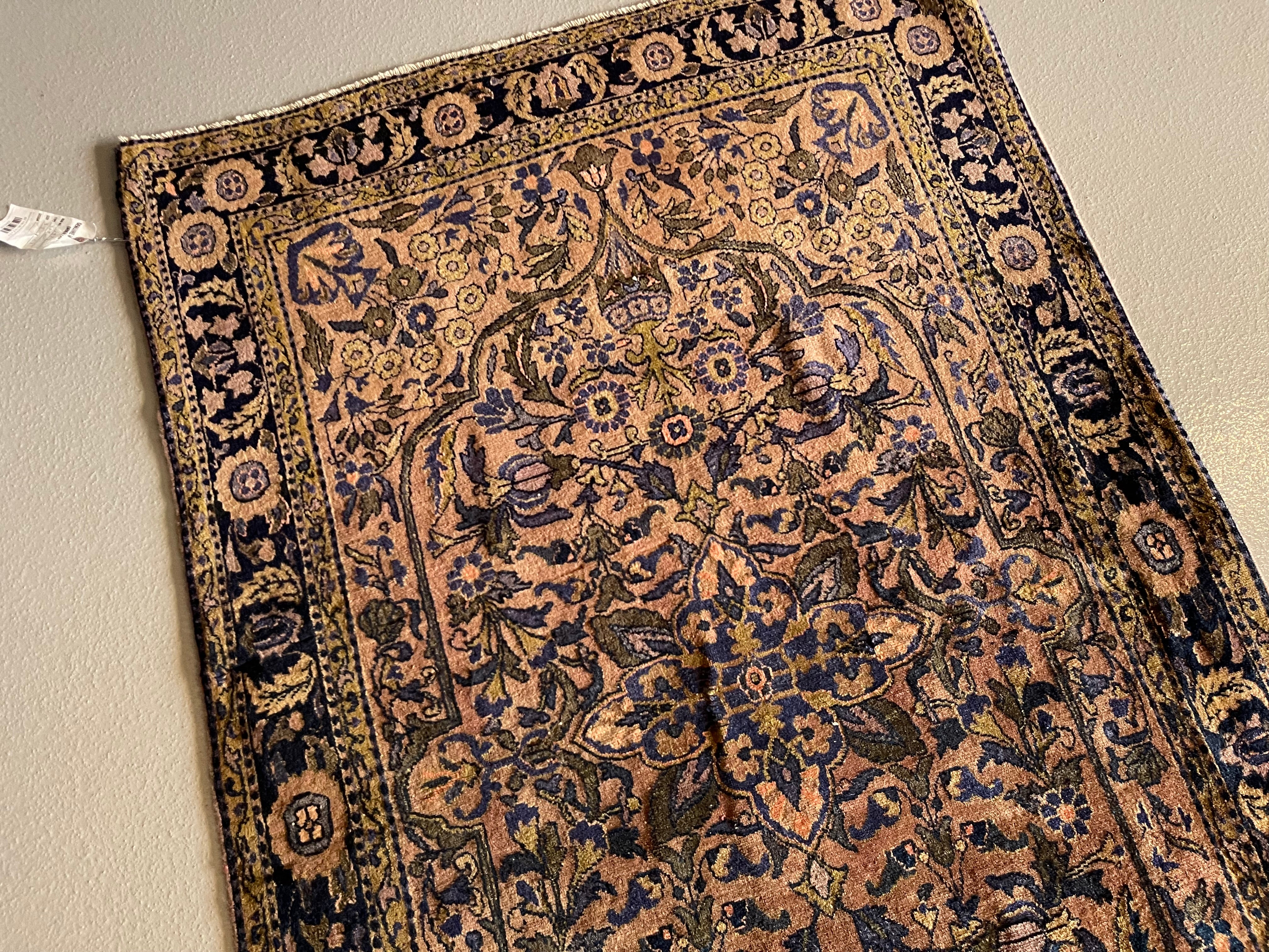 3.3' x 5.1' - Antique Persian #109 Sarouk Beige Rug - Image 6