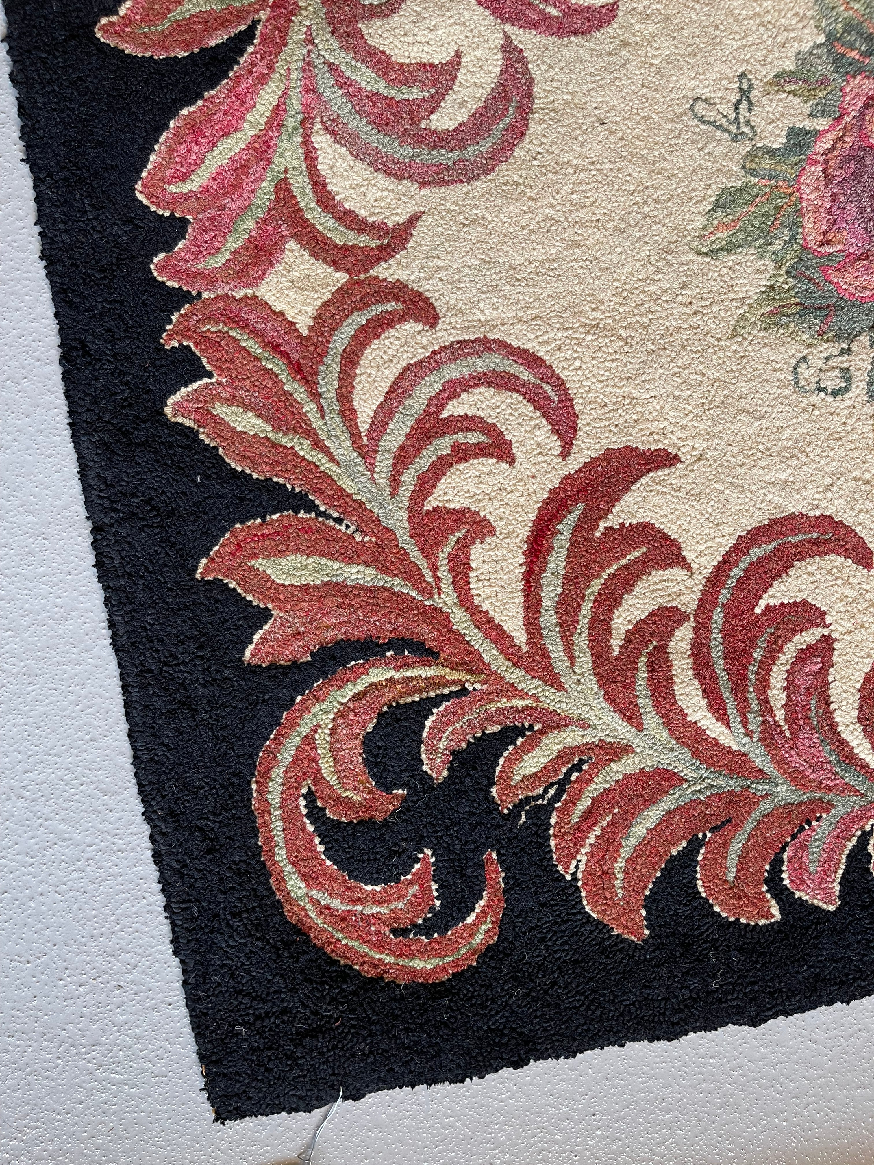 3.8' x 2.11' #2503 Hook Rug - Image 2