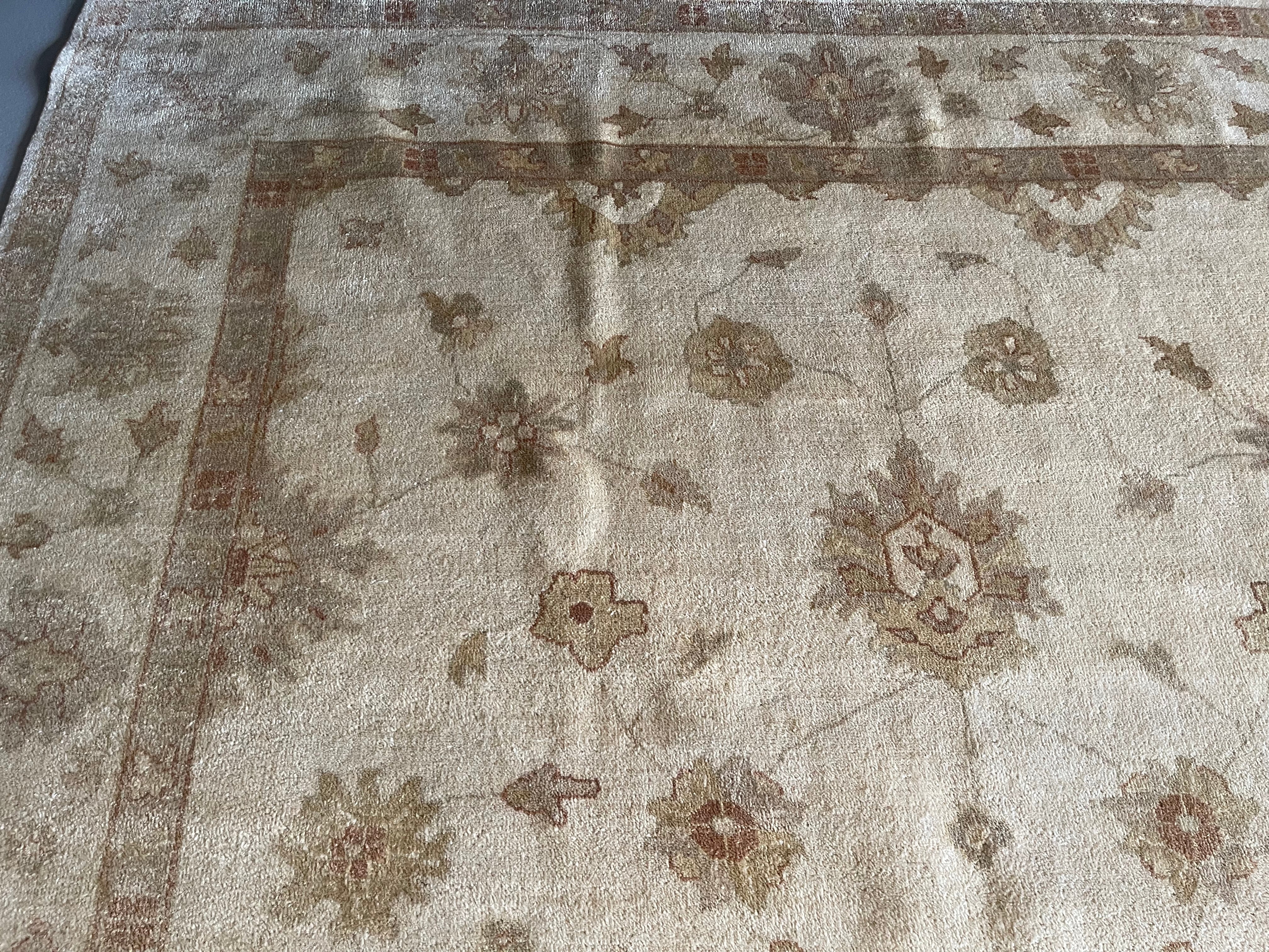 8.10' x 12.1' #4023 Vintage Oushak Rug - Image 5