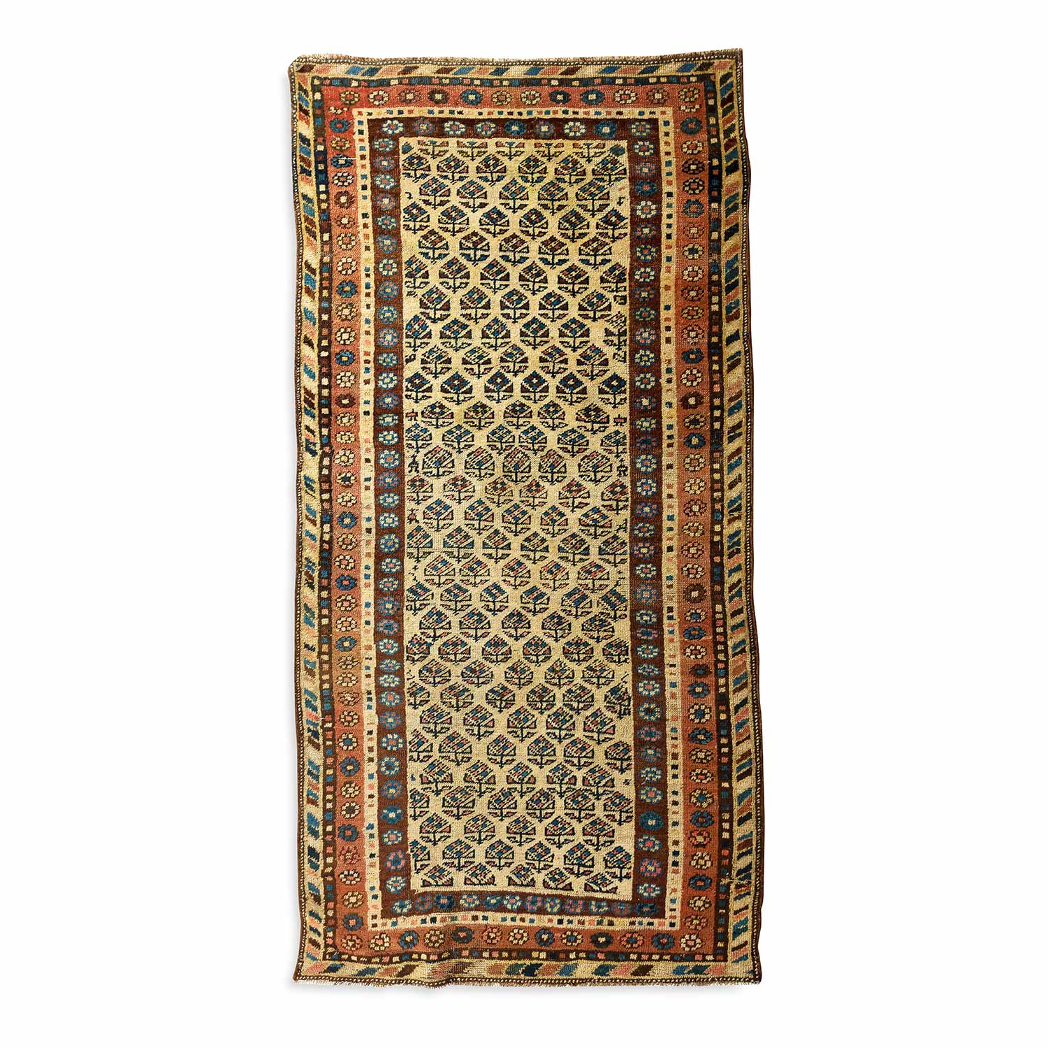 3.7' x 7.2' Antique Persian #59 Sarab Rust Rug