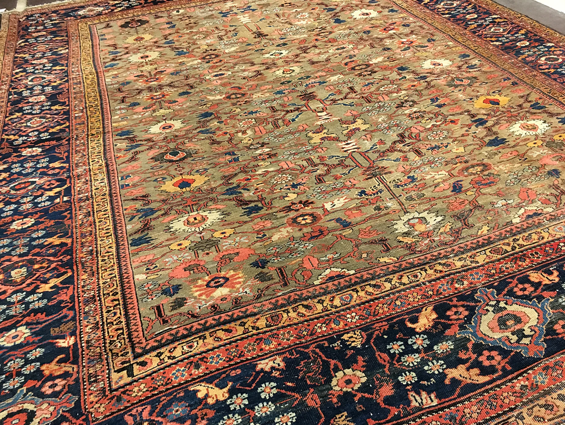 11.9' x 14.9' #80007 Antique Fereghan Rug - 50% OFF ONLY