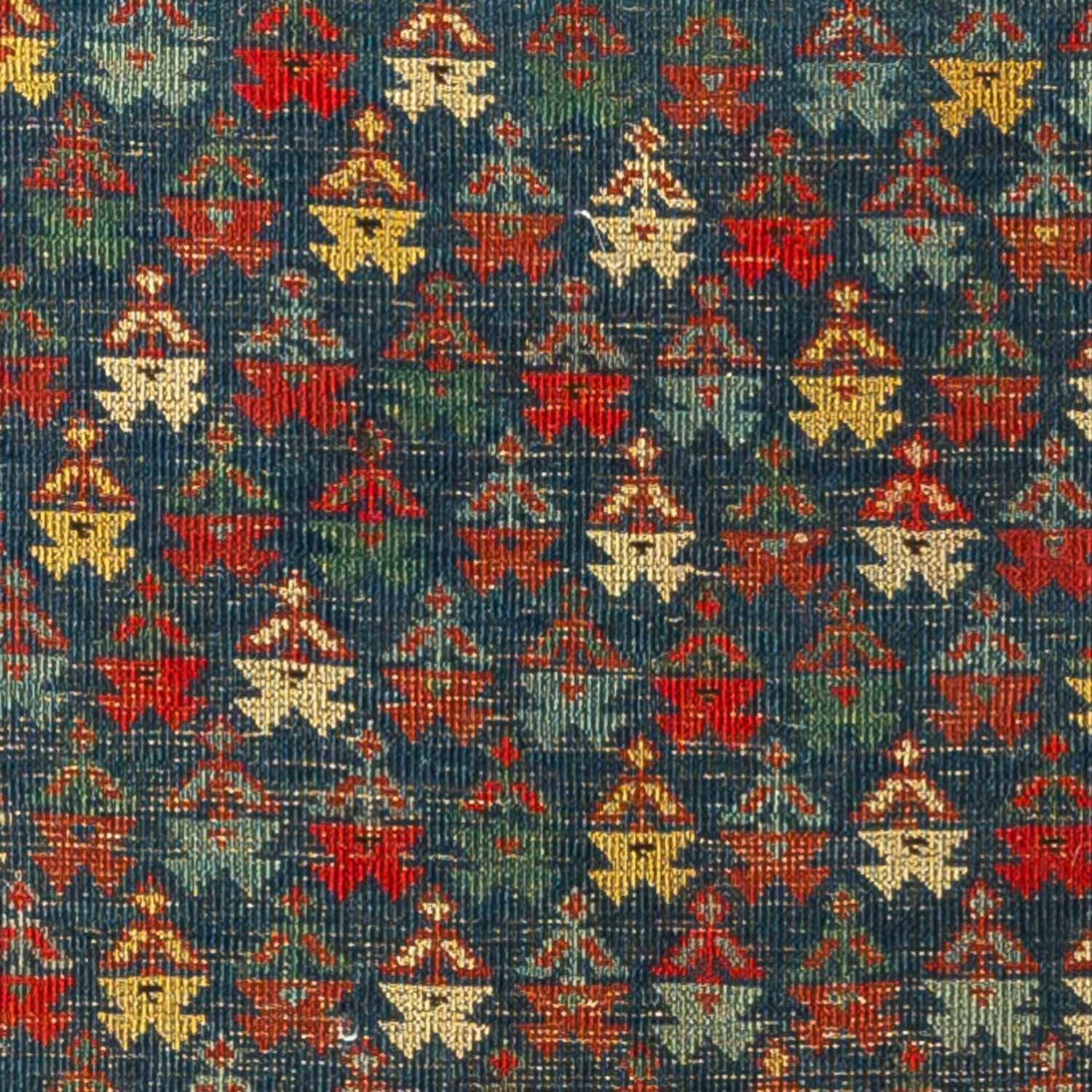 Antique Persian #82 Shiravn Blue Rug 10' x 2.9' - Image 3