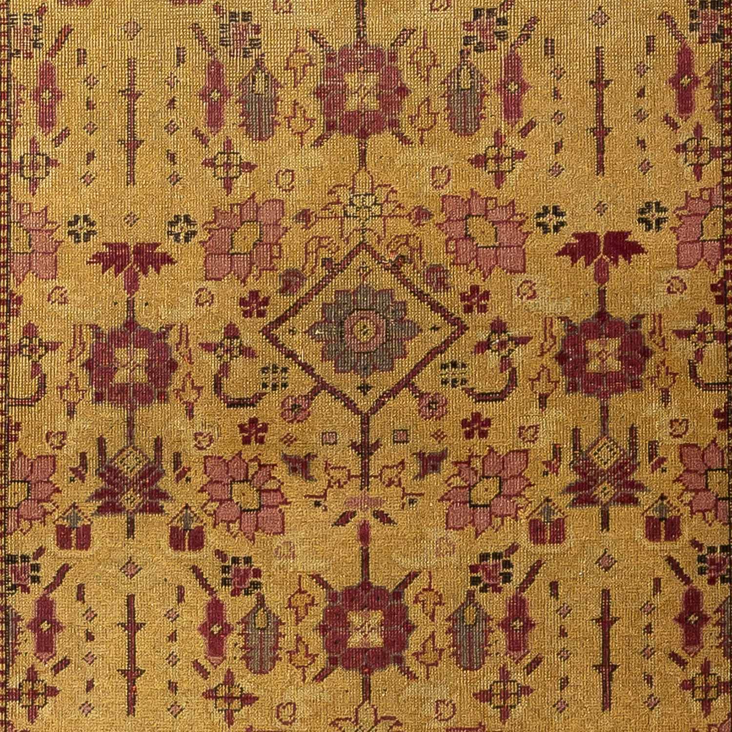 2.11' x 5.10' - Antique Indian #93 Agra Beige Rug - Image 3
