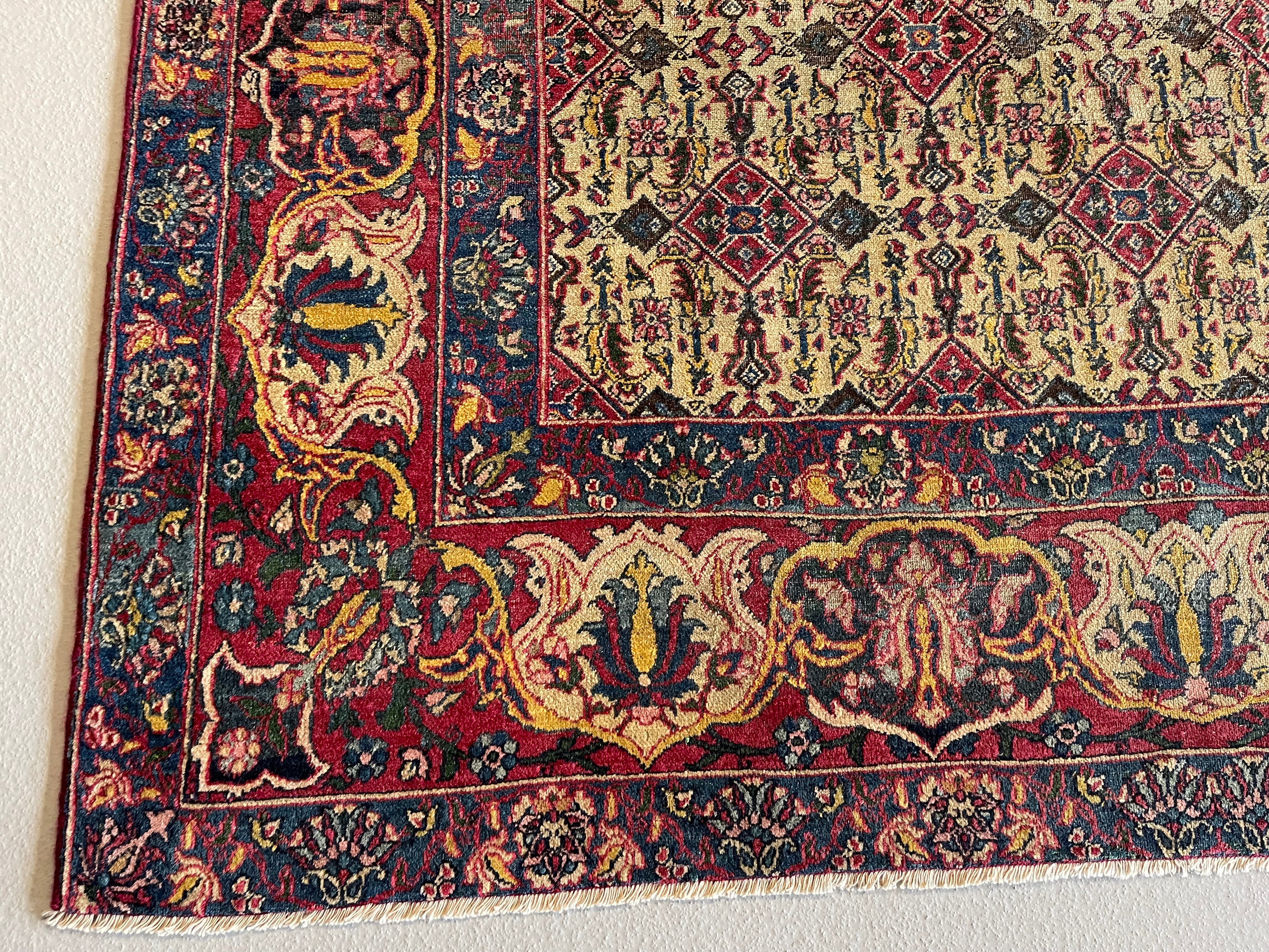 2.11' x 5.10' - Antique Indian #93 Agra Beige Rug - Image 8