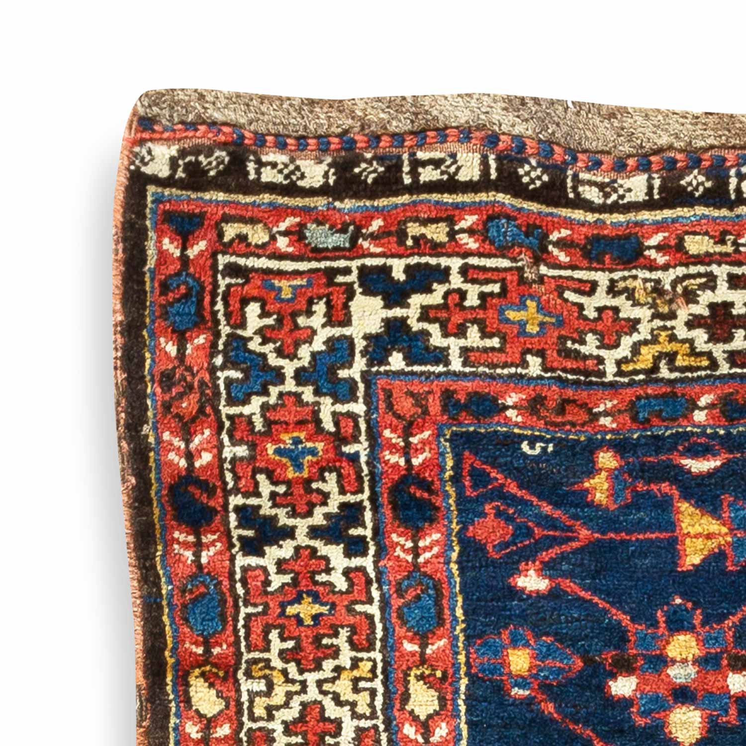 Antique Persian #96 Kurdish Rust Rug 3.9' x 6.7' - Image 2
