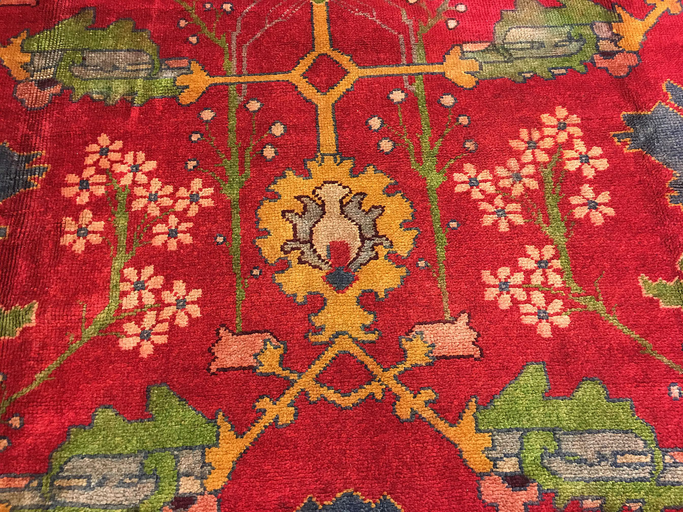 12.3' X 14.5' C. 1920's Antique Donegal Carpet - Image 4