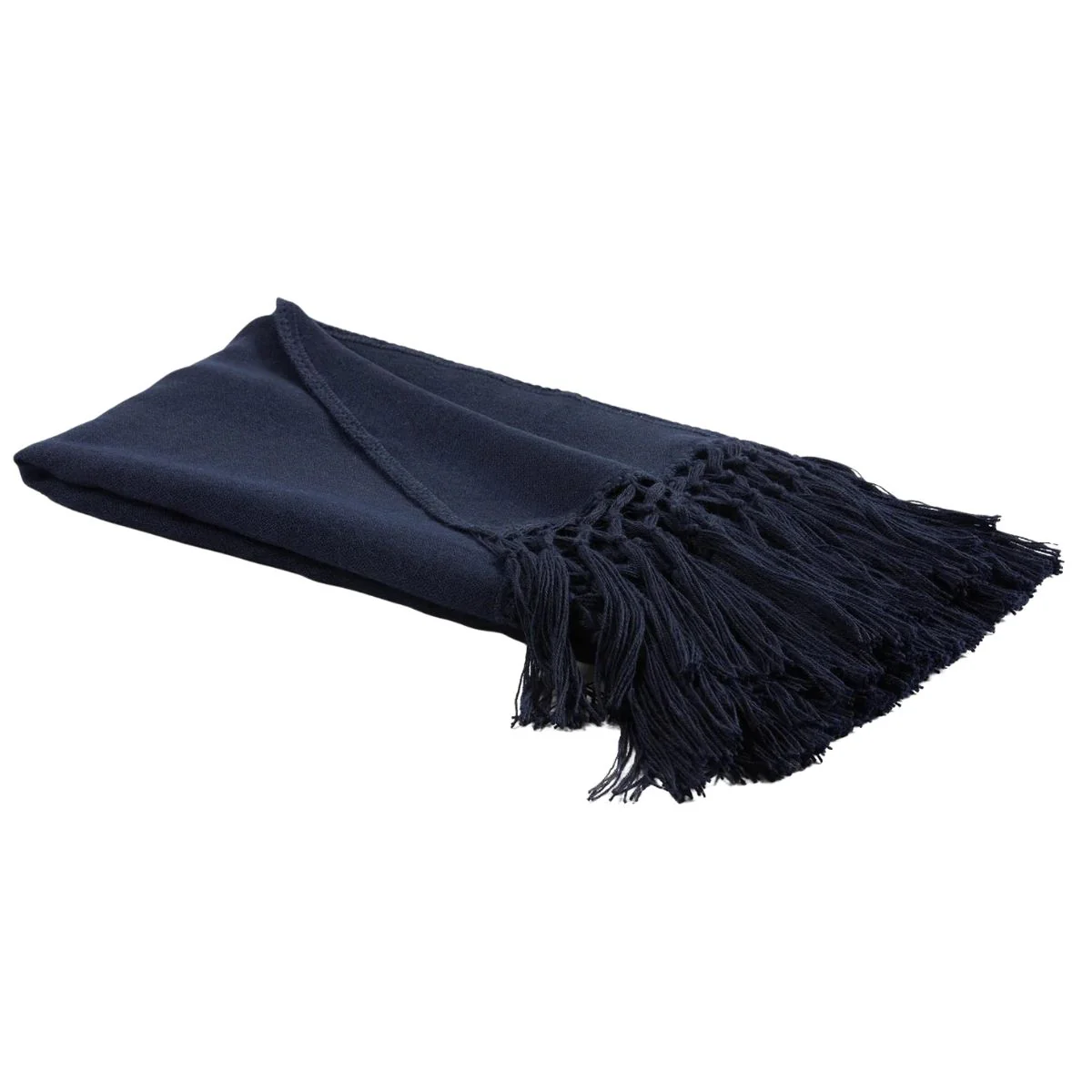 Baby Alpaca Woven Throw with Fringe Detail - Image 7