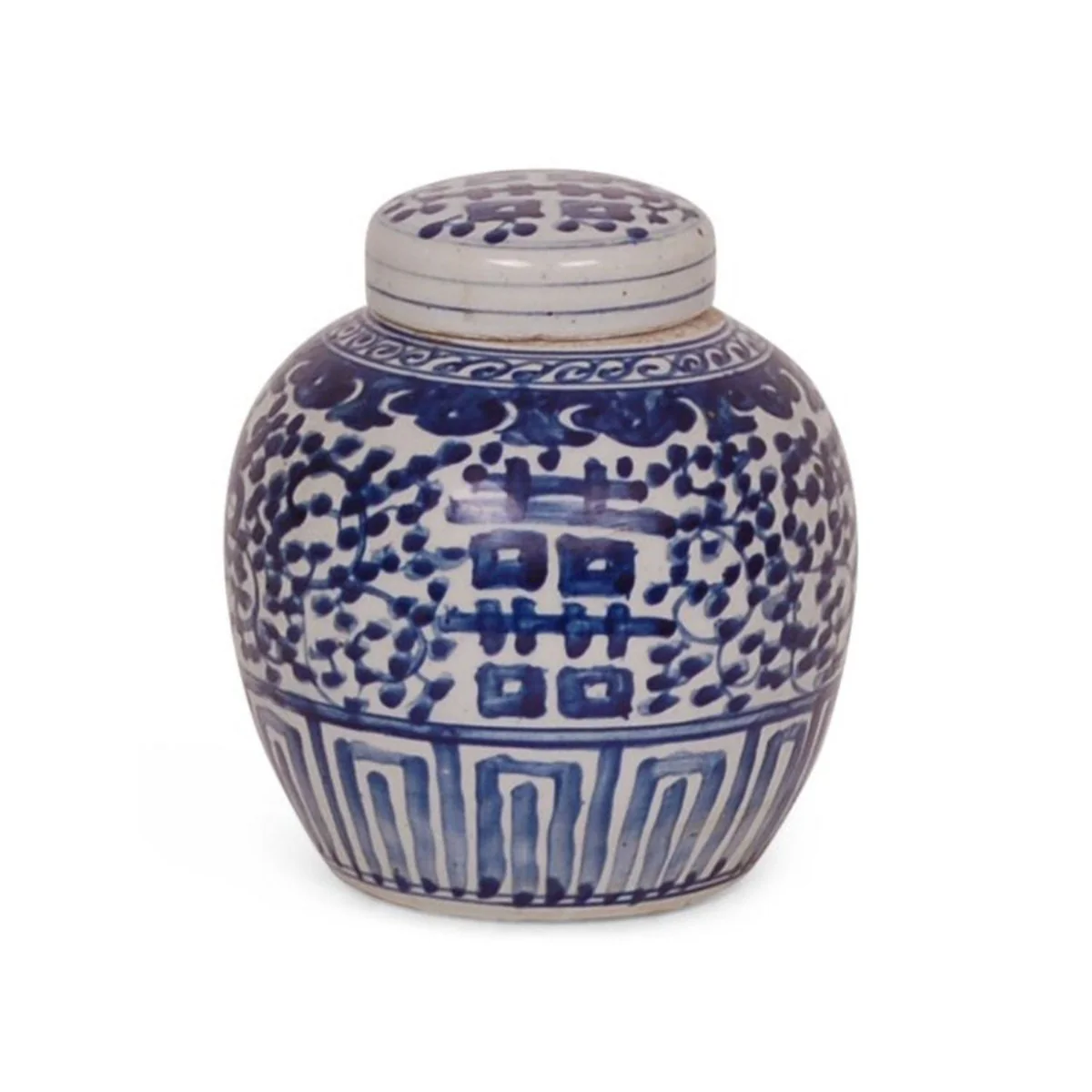 Blue and White Chinese Porcelain Jar, Small - Image 3