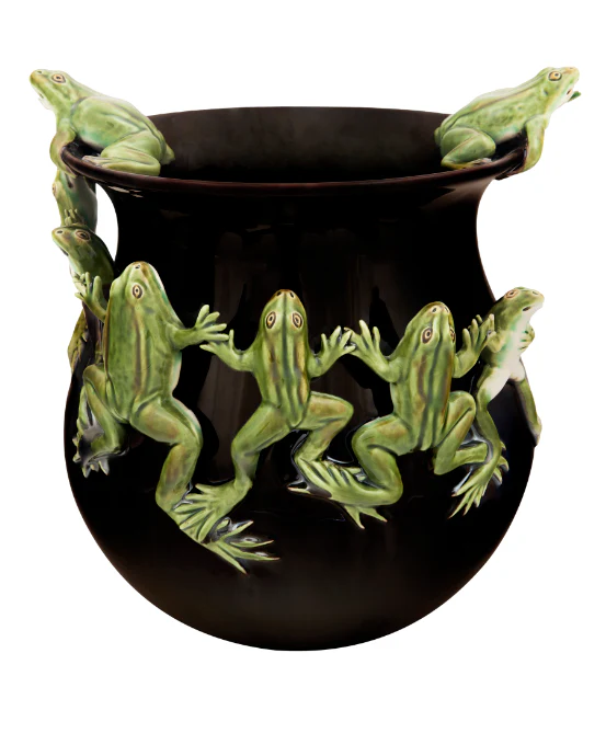 Bordallo Frogs' Ballet Pot