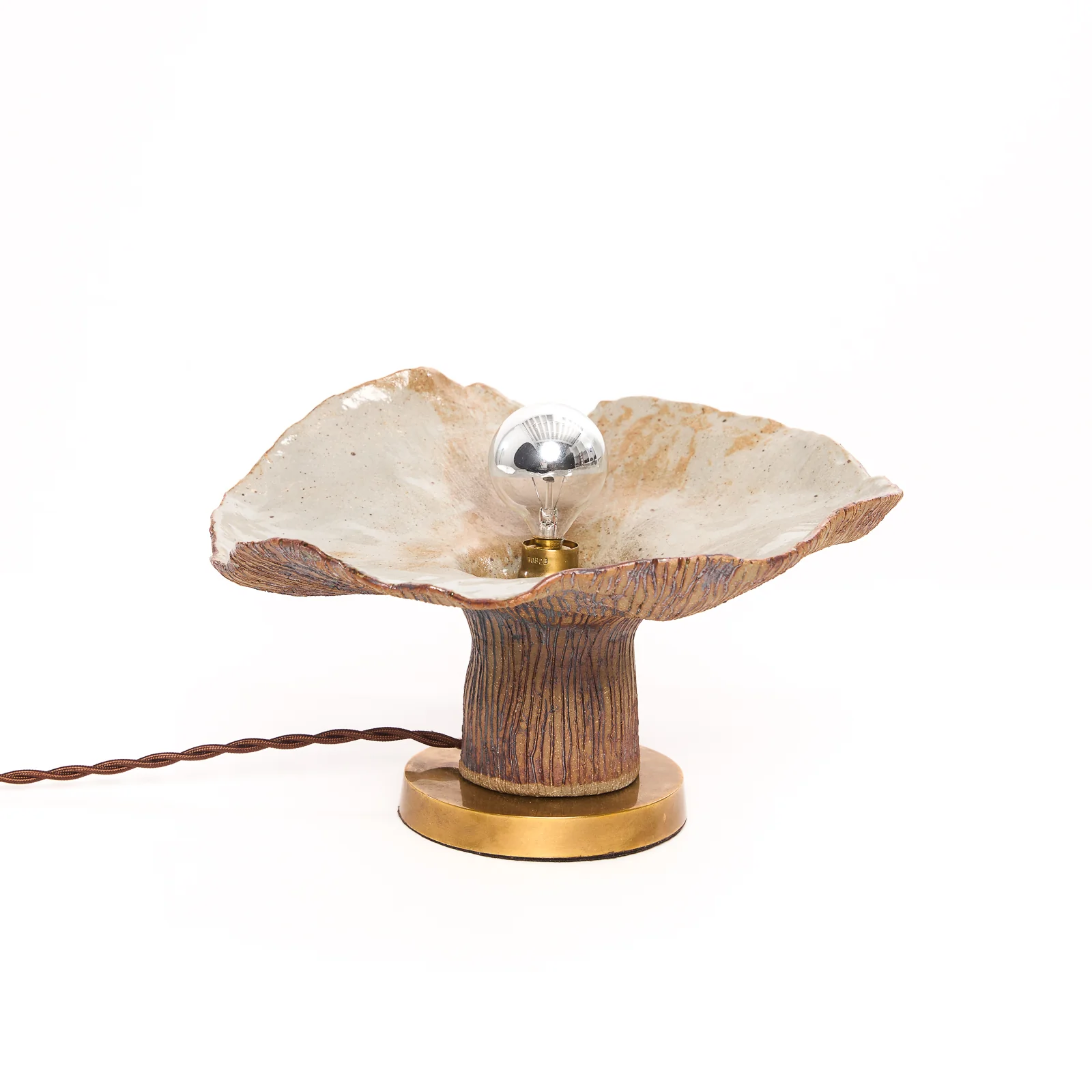 "Mushroom" Ceramic Sculpture Lamp - Land Collection