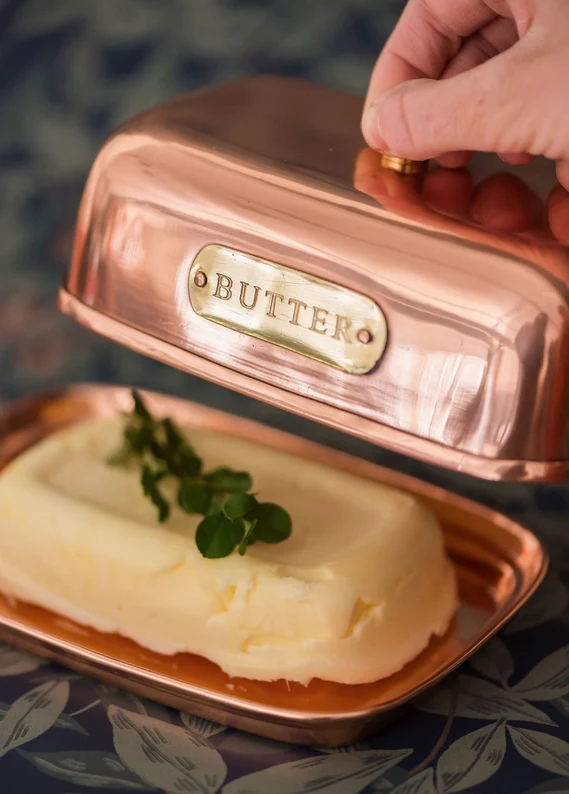 Copper Butter Dish - Image 2