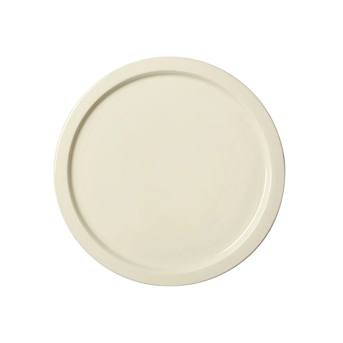 Glazed White Creamware Dinner Plate