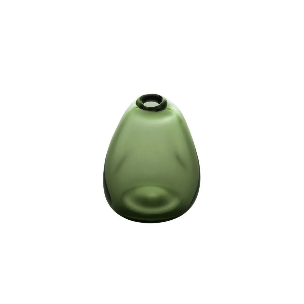 Hand Blown Glass Triangle Bud Vase - Image 4