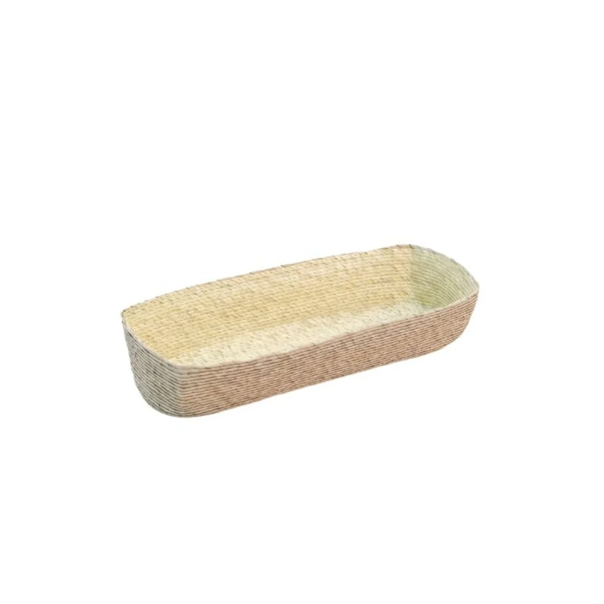Handmade Rectangular Basket Oatmeal