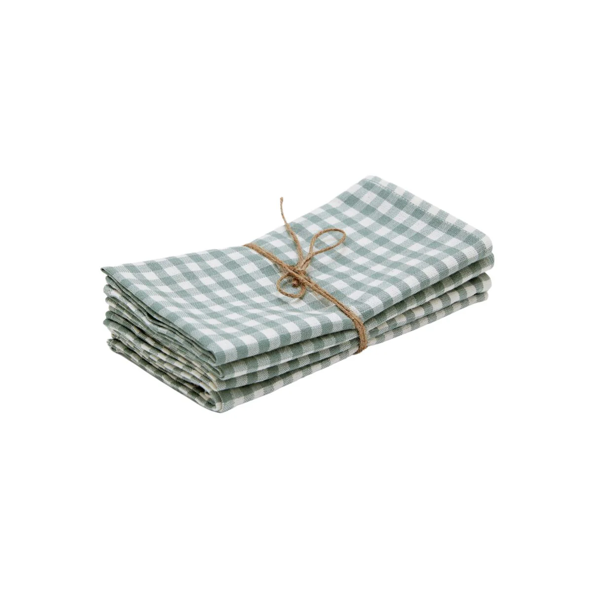 Heather Taylor Hand Woven Cotton Mini Gingham Napkins, Set of 4 - Image 2