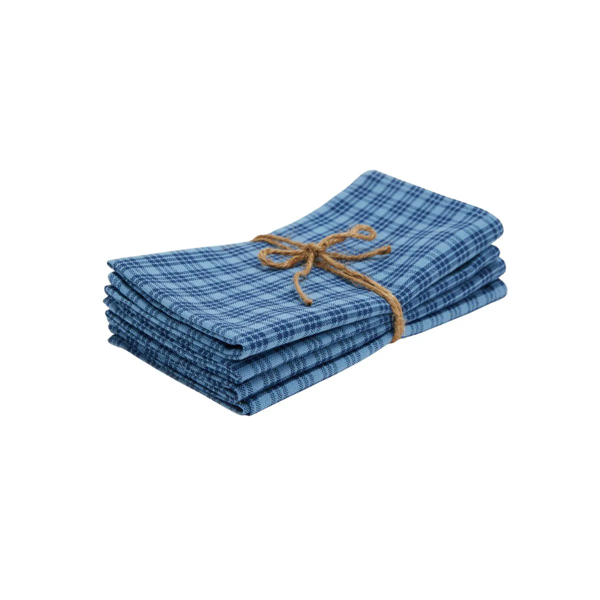 Heather Taylor Hand Woven Cotton Katherine Plaid Napkins, Set of 4 - Image 2