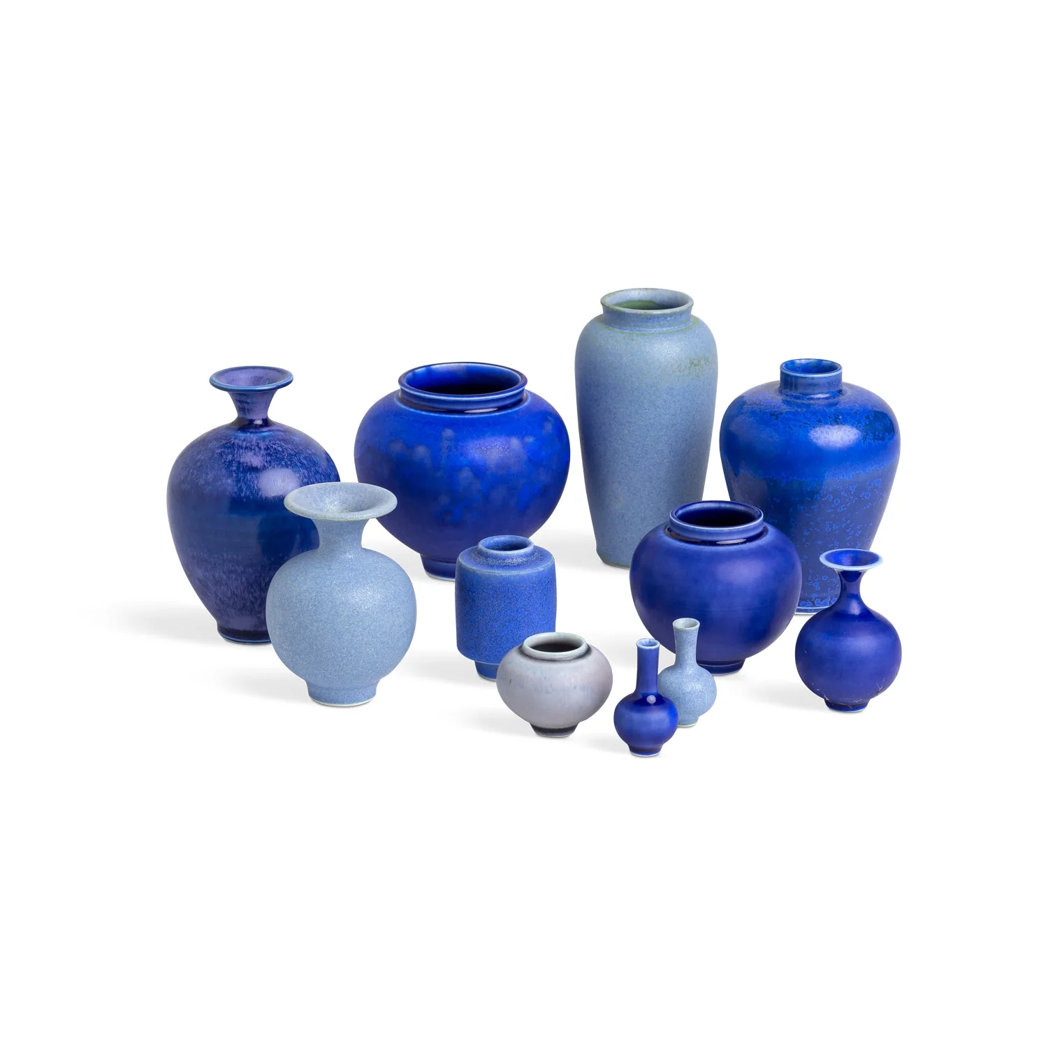 Large Japanese Glazed Porcelain Miniature Pots - Image 7