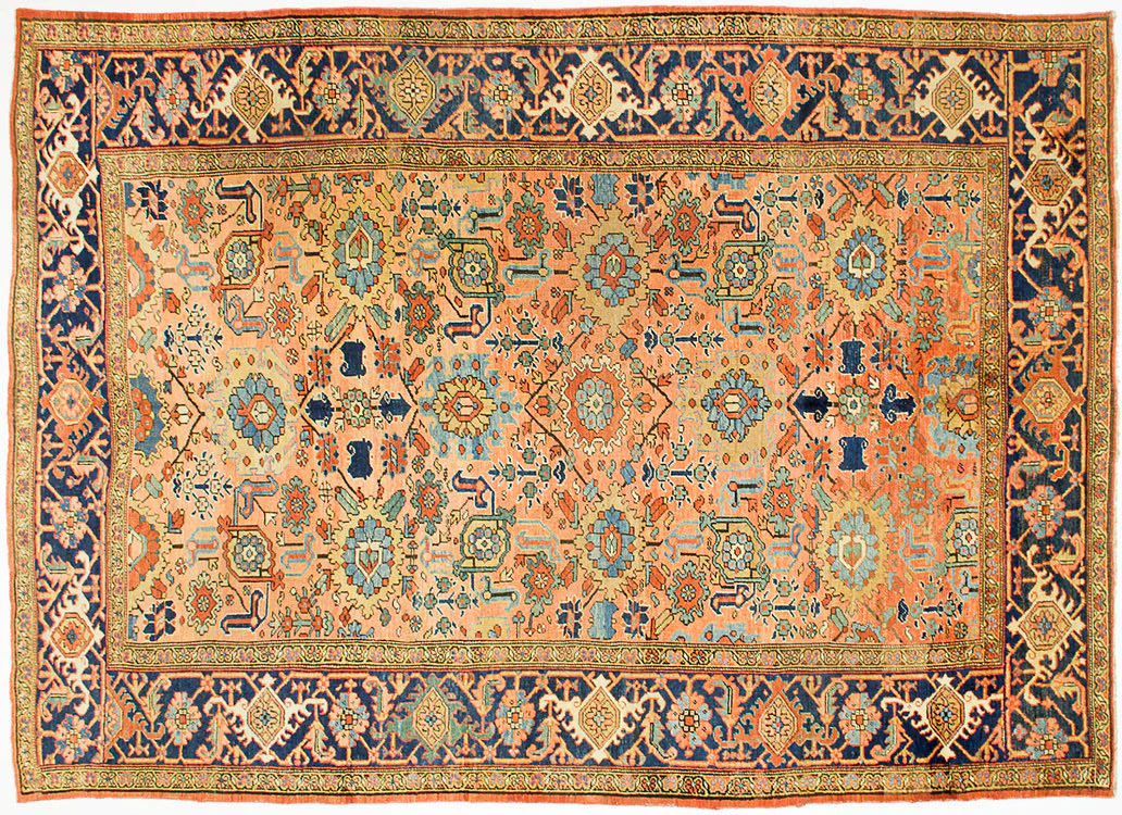 8.3' X 11.6' Vintage Heriz Rug - Image 6
